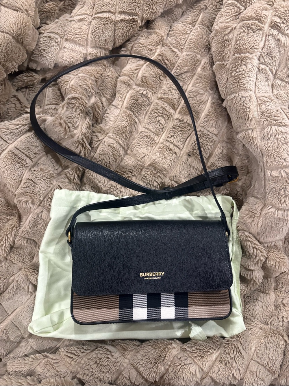 Burberry Black Leather Crossbody